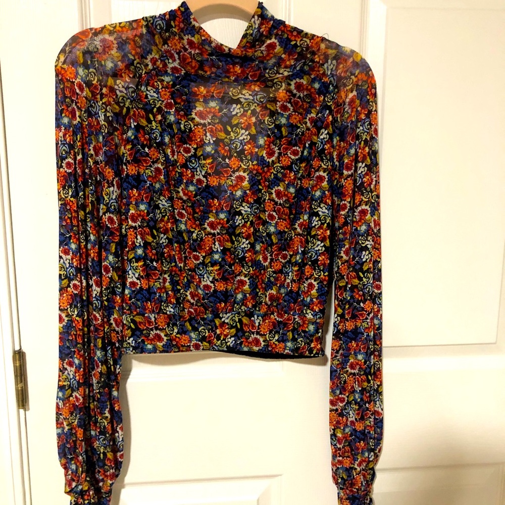 Free People Mockneck Crop top